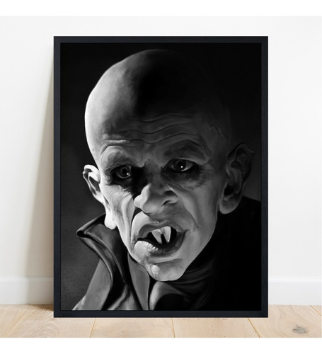 Cuadro Decorativo Vampiros Vampirismo Dracula Nosferatu Negro Negro