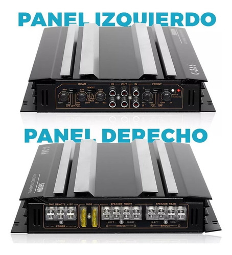 5800w D Amplificador De Poder Audio 4 Canales,amplificadores