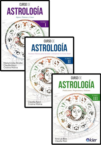 Pack 3 Libros Curso De Astrologia Alcoba - Azicri - Kier