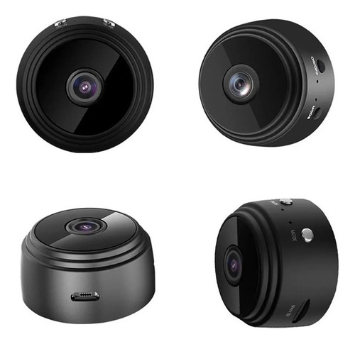 Câmera Wifi Recarregável C/ Suporte Minimen 1080p - Cam-101 Cor Preto
