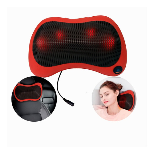 Masajeador Almohada Cuello Carro Casa Hombros Spa Auto