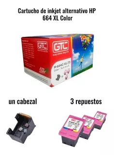 Cartuchos Combo Tinta Gtc 664 Xl Alternativo Hp 2600 2675