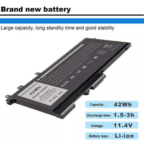 Batería Notebook Dell Latitude 3dddg Improtada De U S A