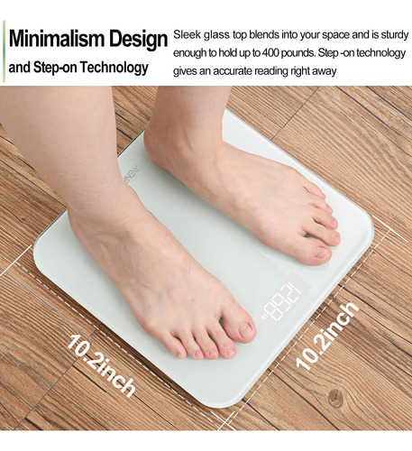 Báscula De Baño Renpho Digital Con Un Peso De 180 Kg/400 Lib