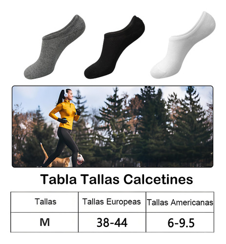 Calcetines Invisibles De Algodón Transpirables 15 Pares