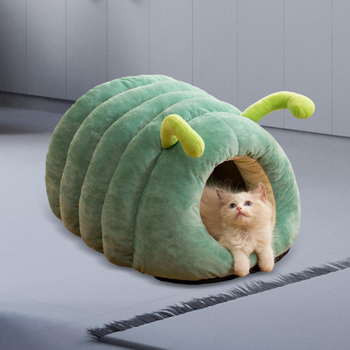 G Cama Tipo Cueva Para Gatos Con Forma De Oruga, Muebles