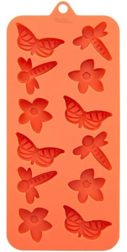 Molde Para Bombones Y Gomitas - Primavera Color Naranja
