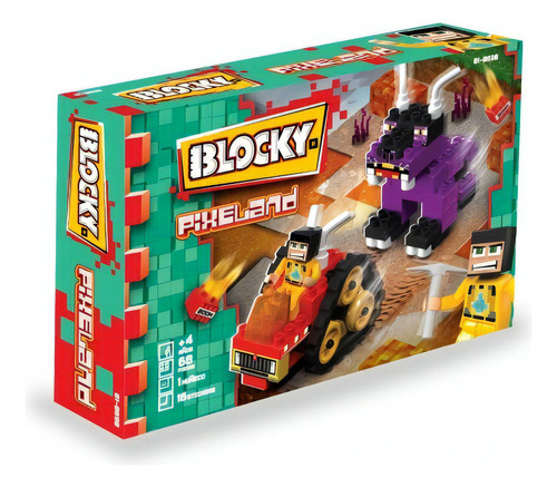 Blocky Pixeland El Escape X 68 Piezas Armables + 1 Muñeco