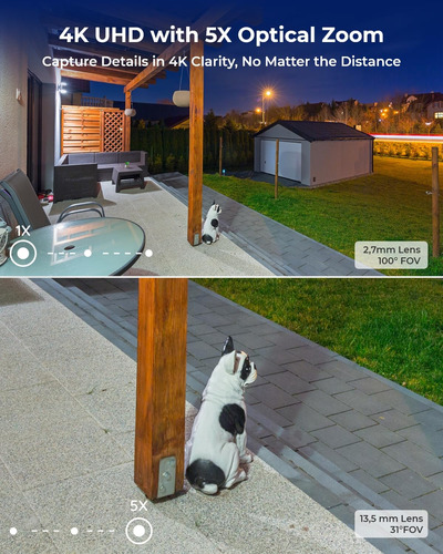 Cámara De Seguridad Reolink Rlc-811wa 4k 8mp 5x Zoom Wifi 6