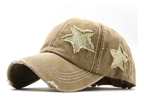 Gorra Gorro Importada Bordado Mujer Estrella Inversionesjt Caqui Regulable