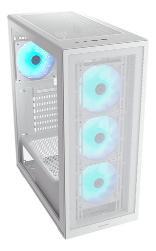 Gabinete Cougar Blanco Mx220 Rgb Atx 4 Ventiladores Argb
