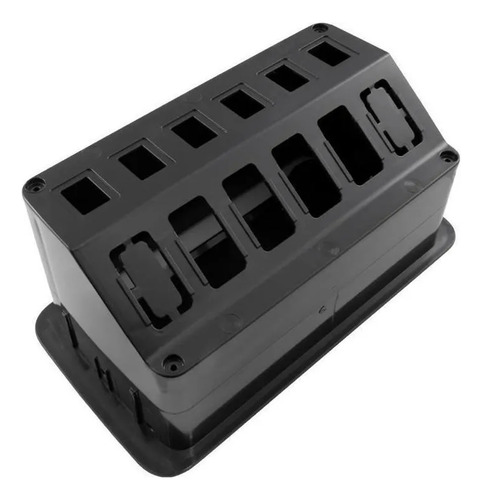 Caixa Embutir Mesa Móveis Slim Completa Tomada Usb Hdmi Rj45 Cor Preto