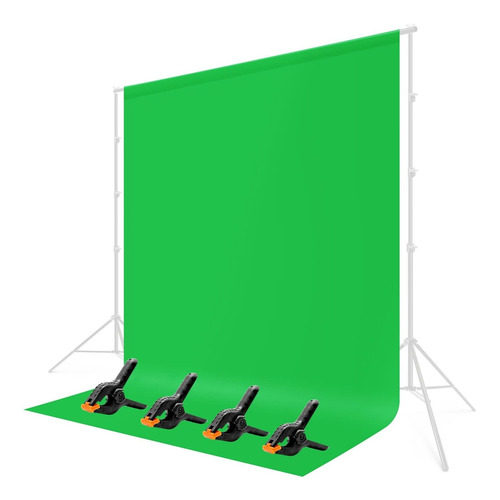 5 Ft  X 7 Ft  Green Screen Chromakey Muslin Backdrop Ph...