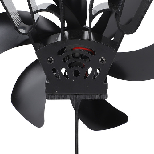 Ventilador De Estufa De Leña Vertical, 6 Aspas, Térmico
