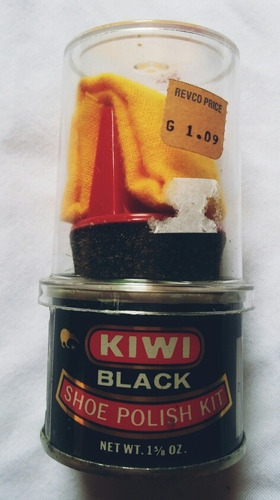 Tinta Kiwi Black Shoe Polish Kit