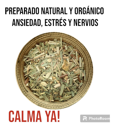 Mezcla Hierbas Te O Mate Ansiedad Nervios Estrés Natural 