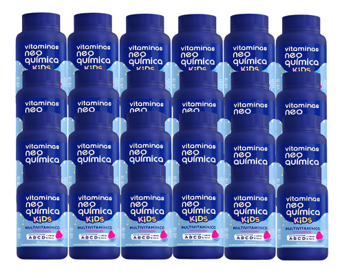 Kit 24x Vitamina Kids Morango Com 60 Comp - Neo Química