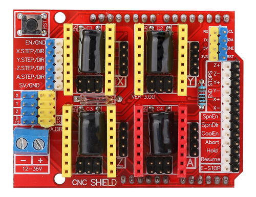 Expansão Da Máquina De Gravação Stepper Driver Cnc Shield V3