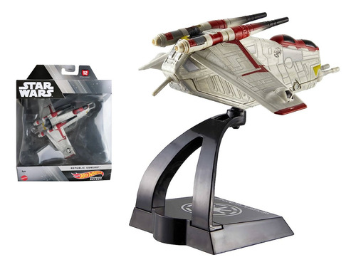 Mattel Hot Wheels Star Wars Republic Gunship Nave Figura