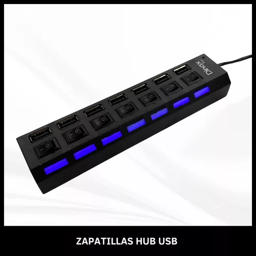 Zapatilla Hub Usb Multiplicador 7 Puertos Usb 2.0 Switch
