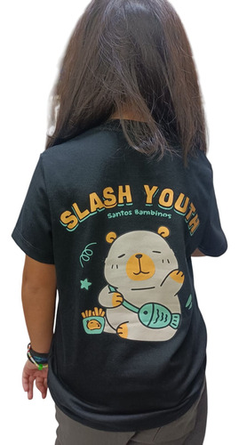 Remera Capibara Oso De Niños Estampada Santos Bambinos