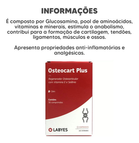 Osteocart Plus Labyes 30 Comprimidos Regenerador Articular