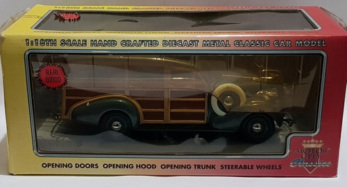 Auto A Escala 1/18 Chevy Woody Wagon 1939 Motor City