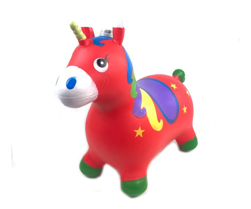 Pony Unicornio Saltarín De Goma Con Sonido Varios Colores