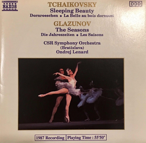 Cd Tchaikovsky Glazunov Sleeping Beauty- Made In Canada