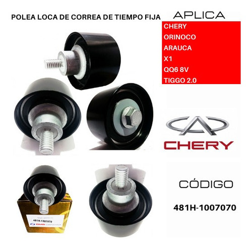 Polea Correa Tiempo Chery Arauca