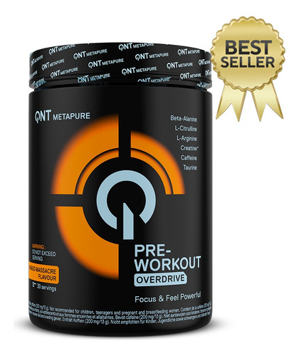 Pre Entreno Pre-workout Metapure Overdrive 390gr Qnt