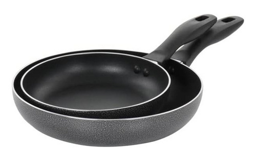 Juego de sartenes de aluminio Clairborne Oster de 2 piezas, color gris