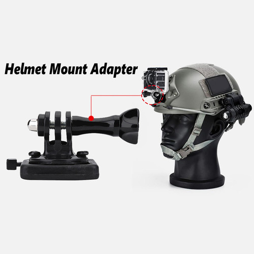 Casco Militar Fijo Soporte Adaptador De Base Para Gopro
