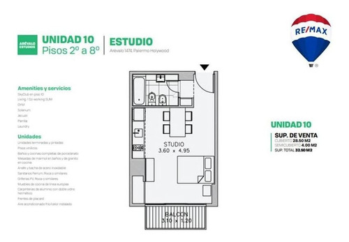 Imagen 25 de 25 de Emprendimiento Balcón Palermo Departamentos Apto