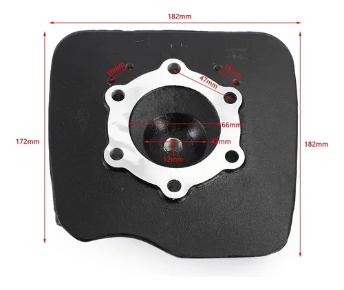 C Cabezal Cilíndrico P/ Yamaha Dt175 Dt175e F G H Mx175