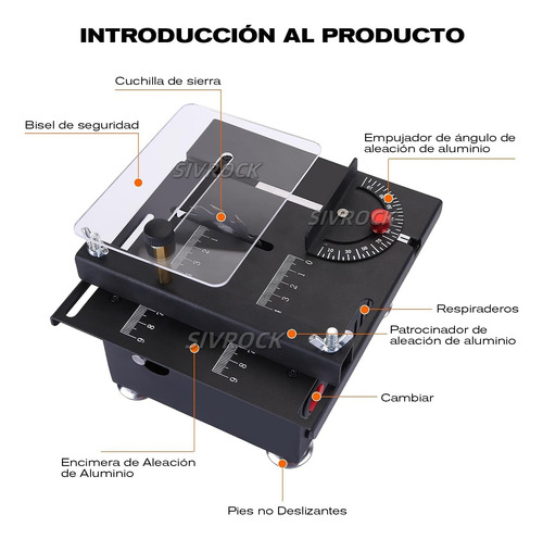 Multifuncional Mini Sierra Banco Y Lijadora De Carpintería