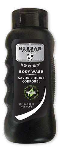 Herban Cowboy Gel De Bano, Sport, 18 Onzas