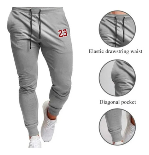 Buzos Pantalones Jogger De Algodon Estampado, Importado