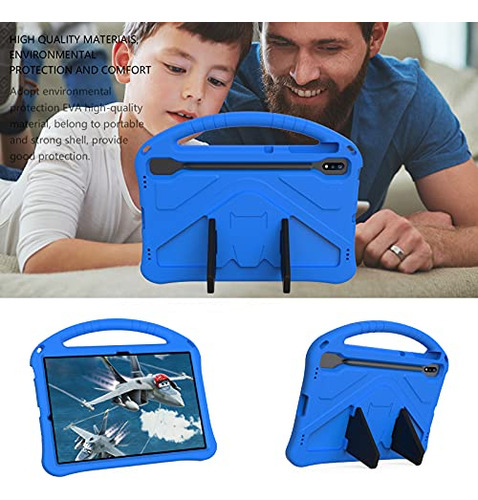 Funda Para Galaxy Tab S7 Fe/s7+/s8+/s9+/s9 Fe+ 12.4 Azul 12.
