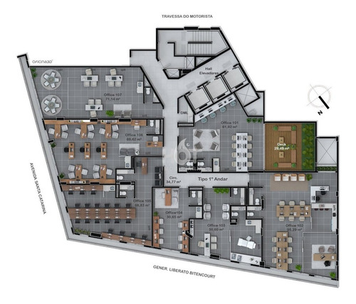 Imagem 14 de 21 de Sala Comercial A Venda, Financiável No Estreito Com 34,02 M² - 811
