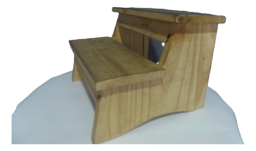 Banqueta Escalera Madera Pino 24 Cm - Ideal Para Tu Hogar Madera Pino (Usado)