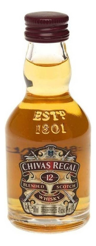Kit 03 Unidades Mini Whisky Chivas Regal 12 Anos 50ml