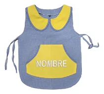 Comprar Guardapolvo Ponchito Pechera Con Nombre Jardín