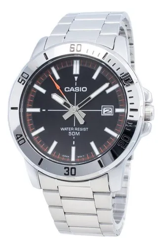 comprar Casio Mtp-vd01d-1e2v Masculino Enticer Aço Inoxidável Mostra