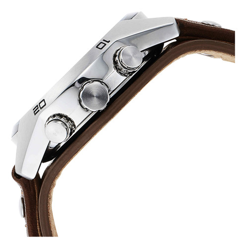 Relógio Com Cronógrafo De Quartzo Fossil Coachman Ch2891 Par