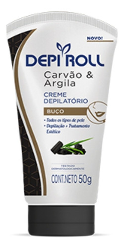 Creme Depilatorio Buco Carvao E Argila 50g Depiroll