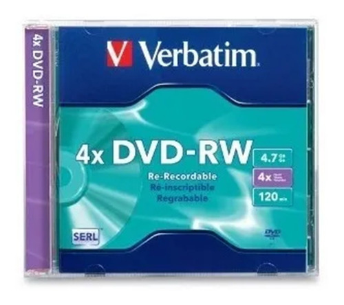 Pack 10 Pzas Dvd-rw Verbatim 4.7 Gb 4x 120 Min 94836