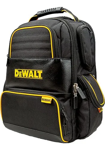 Mochila Bolso Porta Herramientas Dewalt 76 Bolsillos 82927 Color Negro