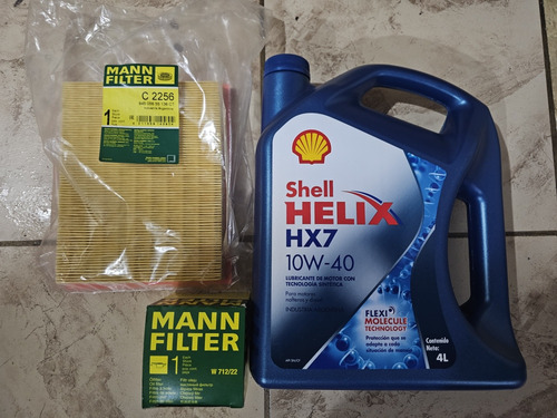 Aceite Shell Helix 10/40 Semi-sintetico + Filtros 