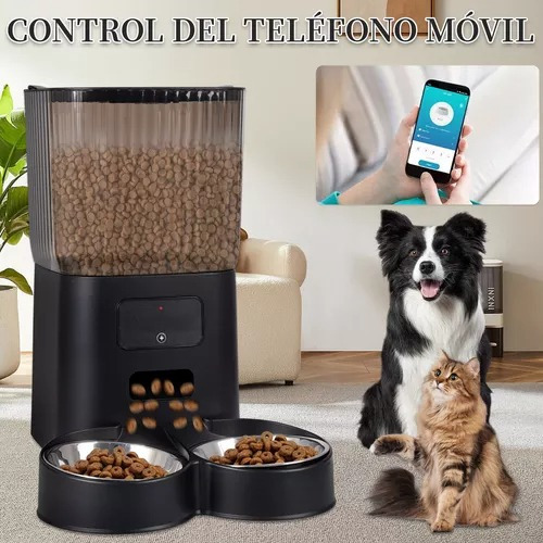 Dispensador Automático Alimentos Para Mascotas Doble Robot